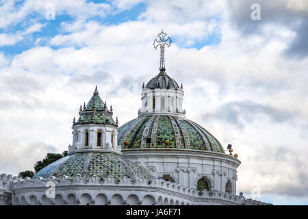 Cupola della Cattedrale Metropolitana - Quito, Ecuador Foto Stock