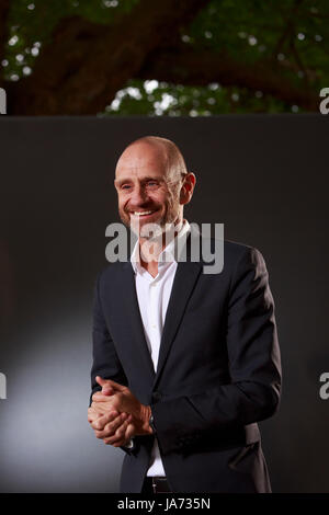 Edimburgo, Scozia 24 agosto. Giorno 13 Edinburgh International Book Festival. Nella foto: Evan Davis, economista inglese, giornalista e presentatore per la BBC. Pak@ Mera/Alamy Live News. Foto Stock