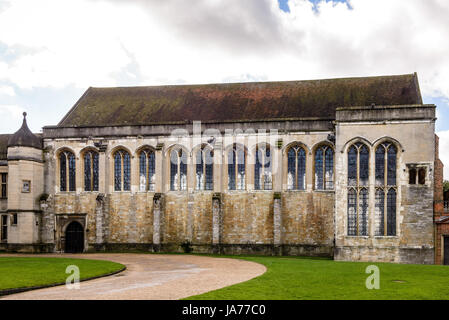 La sala grande, Eltham Palace a Londra, Inghilterra Foto Stock