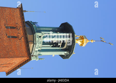 Hall, blu, tower, città, monumento, cultura, famosa statua, scultura, Foto Stock