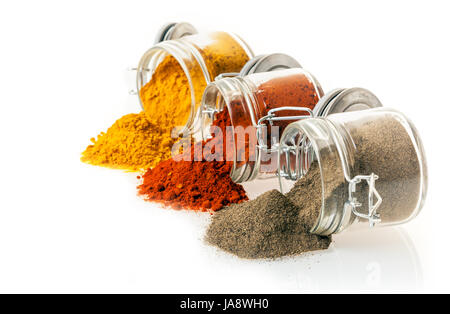 Vetro, calice, tumbler, cibo, aliment, pepe, macro close-up, macro Foto Stock