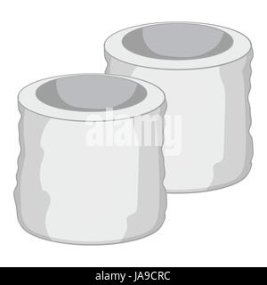 Tennis polsini icona, grigio in stile monocromatico Illustrazione Vettoriale