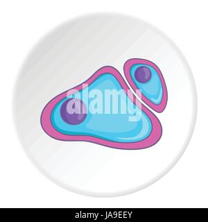 Icona di cella, in stile cartone animato Illustrazione Vettoriale