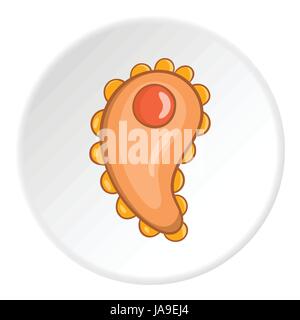 Cellula epiteliale, icona di stile cartoon Illustrazione Vettoriale