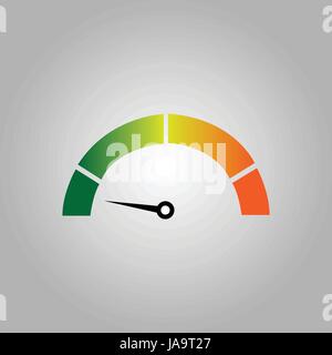 Efficienza energetica indicatore illustrazione design Illustrazione Vettoriale