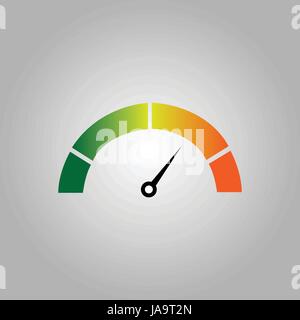 Efficienza energetica indicatore illustrazione design Illustrazione Vettoriale