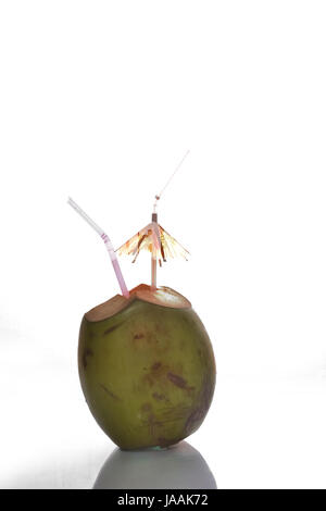 Noce di cocco verde Foto Stock