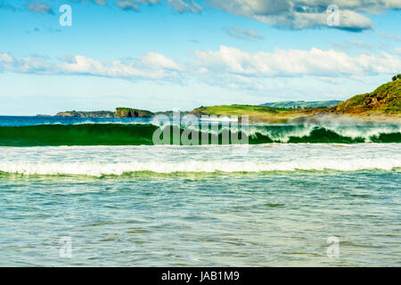 Viste dal Killalea Stae arca, Farm Beach, NSW Foto Stock