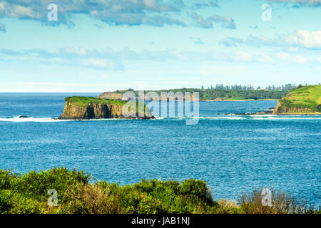 Viste dal Killalea Stae arca, Farm Beach, NSW Foto Stock