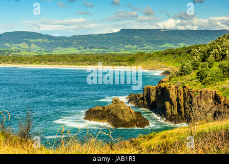 Viste dal Killalea Stae arca, Farm Beach, NSW Foto Stock