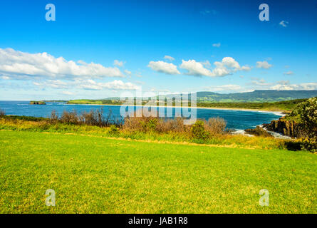 Viste dal Killalea Stae arca, Farm Beach, NSW Foto Stock