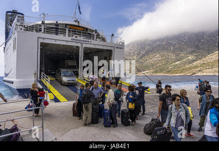 Corridore di velocità del traghetto, Sifnos Foto Stock