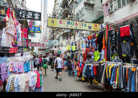 Hong Kong Sham Shui Po Street Market Foto Stock
