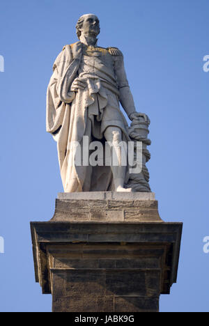 L'Ammiraglio Lord Collingwood memorial, Tynemouth Foto Stock