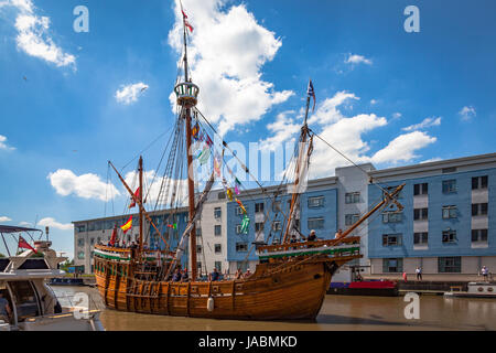 Matteo in Gloucester Docks Tall Ships 2017 Foto Stock