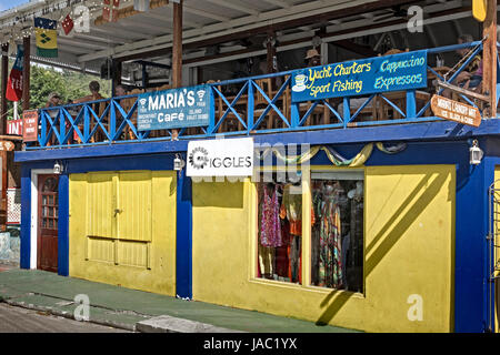 Maria's Cafe e Giggles Port Elizabeth Grenadines St Vincent West Indies Foto Stock