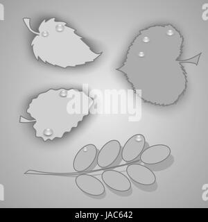 Illustrazione colorata con abstract autunno sfondo per il vostro design Foto Stock