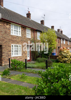 Fuori 20 Forthlin Road, Liverpool, casa d'infanzia di Paul McCartney Foto Stock