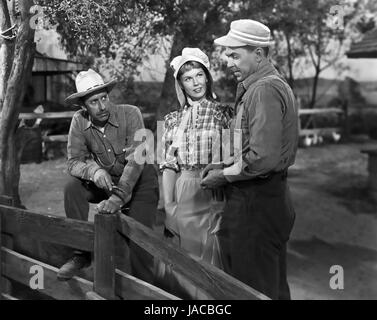 Il team vincitore 1952 Warner Bros film con Ronald Reagan a destra come eroe di baseball Grover Alexander con Doris Day come sua moglie Foto Stock