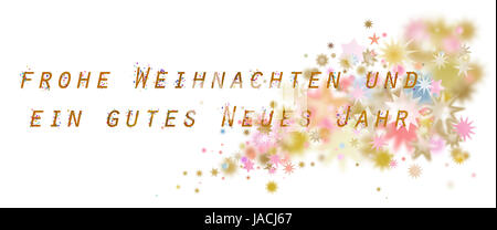 Weihnachtskarte für ein zauberhaftes (weihnachtsfest und ein gutes neues jahr) Foto Stock