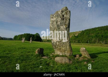 Pietre permanente, Kilmartin Argyll and Bute, Scozia Foto Stock