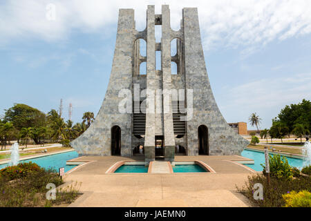 Il luogo di sepoltura della ex presidente Kwame Nkrumah del Ghana, padre di Pan-Africanism Foto Stock