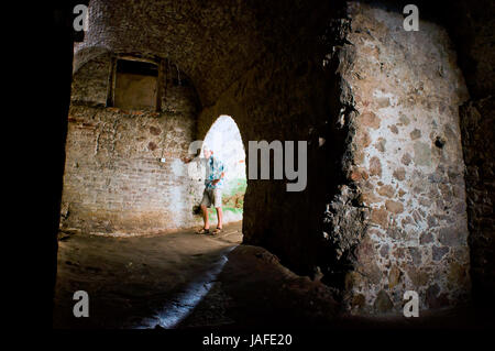 Dungeon Slave ingresso, Cape Coast Castle, Cape Coast, in Ghana Foto Stock