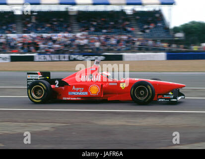 La Ferrari F310, Eddie Irvine, British Grand Prix 1996 Foto Stock