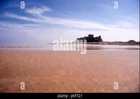 Il castello di Bamburgh, Northumberland Foto Stock