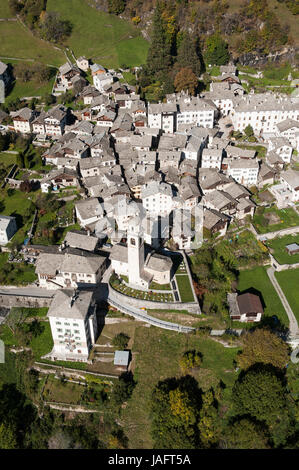 Soglio, Bregaglia, nel Canton Grigioni, Svizzera Foto Stock