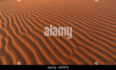 Ripples formata nella sabbia dal vento, Namib Desert, Namibia Foto Stock
