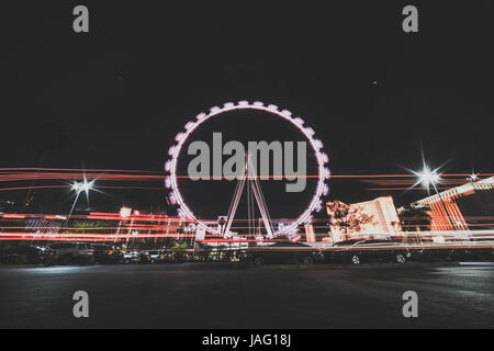 Las Vegas, Stati Uniti d'America - 16 maggio 2016. Il rullo di alta Ferris Wheel. Foto Stock