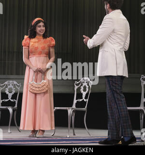 " Il Cantante calva" presso il teatro spagnolo di Madrid con: Carmen Ruíz dove: Madrid, Spagna Quando: 28 Apr 2017 Credit: Oscar Gonzalez/WENN.com Foto Stock