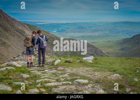 Helvellyn è una montagna nel Lake District inglese, il punto più alto della gamma Helvellyn. Il suo un Wainwright Foto Stock