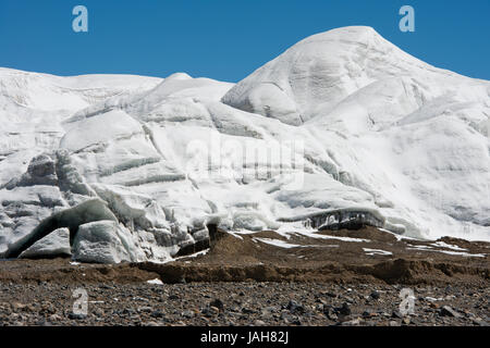 Ghiacciaio Kangri Purog ghiacciaio, 6929m, Shuanghu County, Nagqu County, Changtang, Tibet, Cina Foto Stock