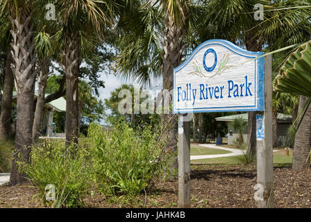 La stoltezza River Park in follia Beach, Charleston, Carolina del Sud, Stati Uniti d'America. Foto Stock