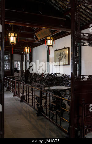 La casa di pura fragranza, Padiglione Canglang, grande onda Pavilion, agitandosi Padiglione d'onda o Onda Blu Pavilion, Suzhou, provincia dello Jiangsu, Cina Foto Stock