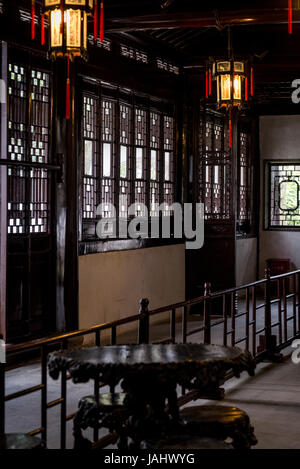 La casa di pura fragranza, Padiglione Canglang, grande onda Pavilion, agitandosi Padiglione d'onda o Onda Blu Pavilion, Suzhou, provincia dello Jiangsu, Cina Foto Stock