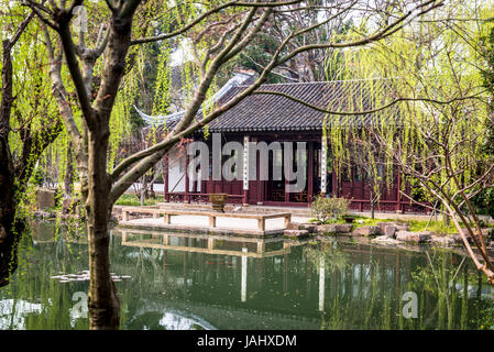 Keyuan giardino, Suzhou, provincia dello Jiangsu, Cina Foto Stock