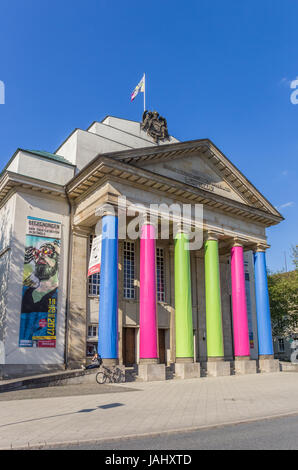 Colorata città steatre nel centro di Detmold, in Germania Foto Stock