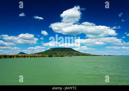 Il paesaggio del lago di Balaton, Ungheria Foto Stock