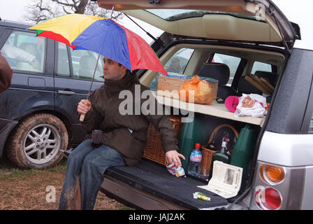 Quantock Staghounds punto-punto gare al Cothelstone, Somerset, Regno Unito Foto Stock