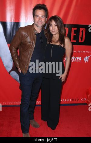 Josie Walsh del balletto Red presenta "Giardino segreto" - Arrivi con: Robb Derringer, Carrie Ann Inaba dove: Los Angeles, California, Stati Uniti quando: 28 Apr 2017 Credit: WENN.com Foto Stock