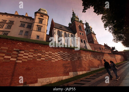 Polonia,Cracovia,piccole espansioni,Hawal,royal castle,bloccare,Hawalhügel,Città Vecchia,vita quotidiana, Foto Stock