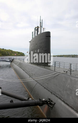 La USS Nautilus presso la Marina Sub Museum di Groton, Connecticut, Stati Uniti d'America Foto Stock