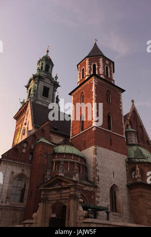 Polonia,Cracovia,piccole espansioni,Hawal,royal castle,bloccare,Hawalhügel,Città Vecchia,vita quotidiana, Foto Stock