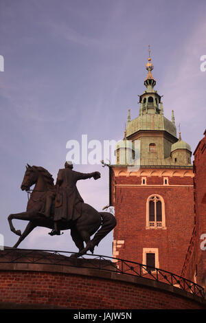 Polonia,Cracovia,piccole espansioni,Hawal,royal castle,bloccare,Hawalhügel,Città Vecchia,vita quotidiana, Foto Stock