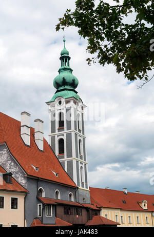 San Jost Chiesa a Cesky Krumlov, Repubblica Ceca. Foto Stock