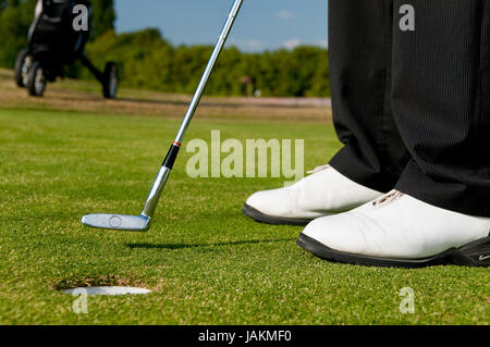 Juge Männer spielen Golf Foto Stock