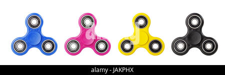 Agitano: Spinner in CMYK concetto isolato su sfondo bianco Foto Stock